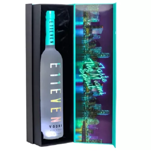 E11even Blue Vodka W/Led 750 mL