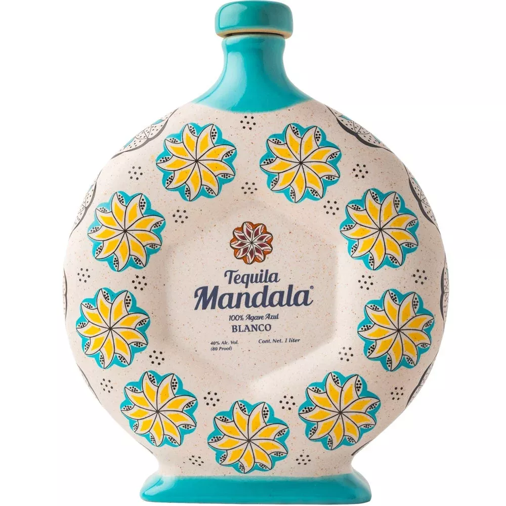 Mandala Blanco Ceramic Bottle Tequila