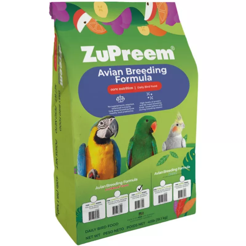 ZuPreem AvianBreeder FruitBlend for Parrots & Conures (Medium to Large Birds)